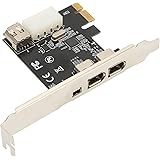 PCIE - 1394A カード、PCIE 1X - 1394A アダプタ カード、IEEE 1394A OHCI 1.1 インターフェイス デバイスと互換性あり、Win 98、2003、XP、Vista、7、8、Win Server 2022、20