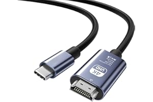 HDMI Type-C to HDMI ケーブル 1.8m【4K@60Hz HDR対応 音声同期】USB CタイプC HDMI変換ケーブル スマホとテレビをつなぐケーブル iPhone 17 Pro Max 17 Pro 17/16/15/MacBook/iPad/スマホType c 3.1接口/ノートPC対応 ゲーム/会議/プレゼン用 高耐久 プラグアンドプレイ