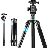 アルミ合金製 カメラ三脚 ビデオカメラ三脚 トラベル三脚 一脚可変式 ４段伸縮 逆向き折畳 360度パノラマ雲台 レバーロック クイックシュー式 軽量 コンパクト 三脚バック付き デジタルカメラ 一眼レフ DSLR ミラーレス スマホ等対応、 キャノ