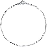 [Bling Jewelry] [ブリングジュエリー] シルバー925製 シンプル プレーン バー ボール リンクチェーン アンクレット 23cm イタリア製