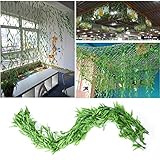 SUND　人工観葉植物　吊り下げ　柳の枝　壁掛け　造花　インテリア　アンティーク 雑貨　壁/柱/天井/屋根　飾り　結婚式　誕生日　発表会　入学式　卒業式　適用　50本セット
