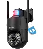 Amazon.co.jp: Ctronics 4K 防犯カメラ 屋外 10倍ハイブリッドズーム