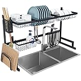 Ctystallove Dish Rack, Large, Black