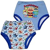 4重層 トイトレトレーニング アンパンマン おむつはずし パンツ【2枚組】 ANPANMAN 肌着 pz-ia5749 100cm ブルー