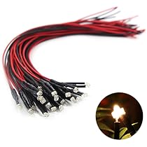 Amazon | ジオラマ電飾に チップLED 1.8mm 温白色 20本入り