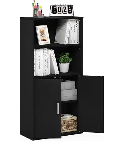 Amazon｜IKEA (イケア) IVAR イーヴァル キャビネット 扉付 - ブラック