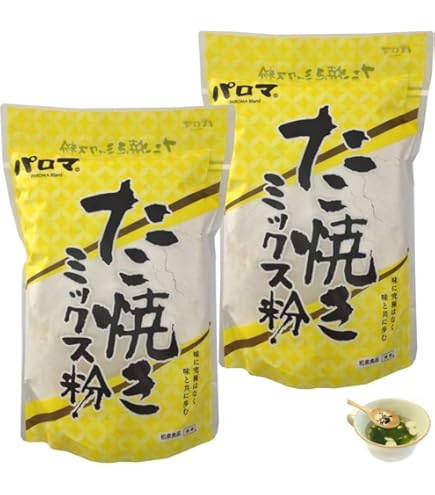 和泉食品　パロマたこ焼きミックス粉　2kg(5袋)【送料無料】（同梱不可） Amazon | パロマソース 和泉食品 パロマ たこ焼きミックス粉 500g×2個