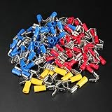 100Pcs Piggyback Spade Crimp Terminal Connector 0.5-6.0Mm (Usa)
