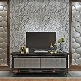 (ハンメロ)HANMERO®接着剤いらず粘着付き壁紙ビニールクロスかんたん貼付シールタイプおしゃれな石目調DIY/模様替え/ファーニチャーリフォーム/ベッドルーム/リビングルーム用約45cm巾×2m巻