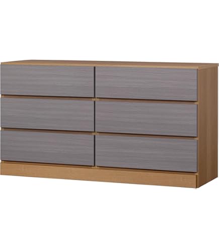 Amazon｜ローチェスト 収納棚 62cm幅4段 ウォールナット446371