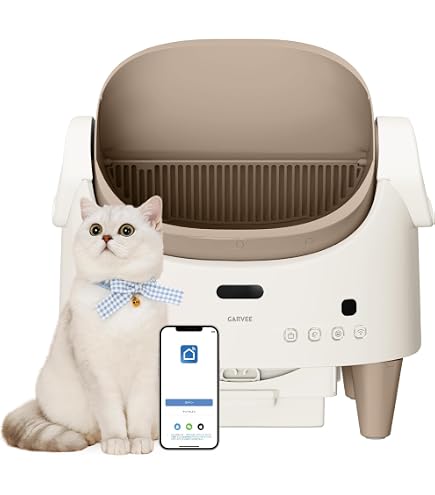 Amazon.co.jp: 自動猫トイレ アプリ遠隔操作 防臭設計 挟み込み防止 大