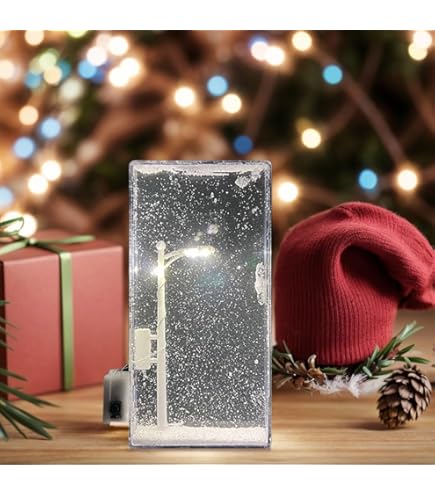 Amazon.co.jp: 街灯 クリスマス街灯 クリスマスの雪の街灯 屋外装飾