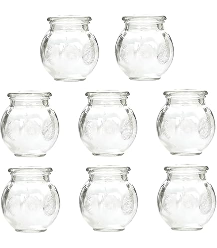 Amazon.co.jp: 中国語ツボ8個ガラスカッピング療法セット厚のガラス