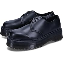 美品　Dr. Martens 3ホール 厚底 ブラック レザーブーツ UK8 Amazon | [ドクターマーチン] シューズ 1461 3ホール ビーガン