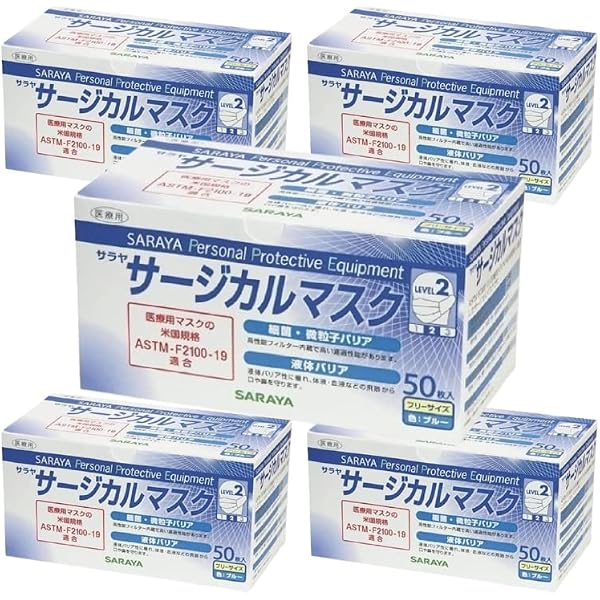 Amazon.co.jp: 【4箱計200枚】サラヤフェイスフィットマスクNふつう50