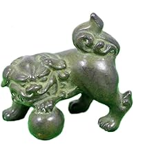 青銅製　金工　狛犬　盆景　箸置き　無銘 青銅製 金工 狛犬 盆景 箸置き 無銘 【公式通販】