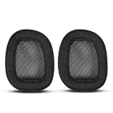 交換用イヤーパッドクッションイヤーパッドカバー Logitech G35 G930 G430 G231 G431 G331 ヘッドホン イヤーマフ 修理パーツ対応 ブラックレザー 厚手