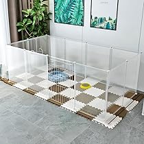 Amazon | ZAFA ペットフェンス ペットサークル 45×35cm ドア付き 自由