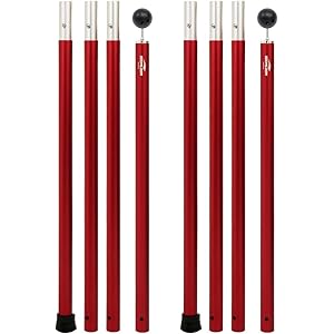 Soomloomアルミポール テント･タープ設営用 A6061アルミニウム 外径28mm3節 /4節連結 1本/2本入り…