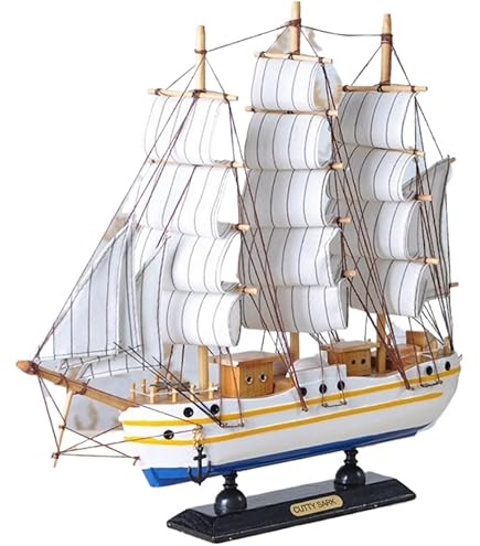 金属製 帆船模型 木製台座付き Amazon | Shiwaki 船 模型 完成品 帆船モデル 木製 台座付き