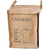 (ADOSSY) ふた付き ランドリーボックス 洗濯かご キッチン 分別 ゴミ箱 ダストボックス (Tシャツ柄)