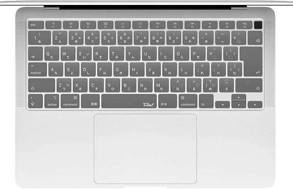 MS factory RMC-KEY-A13MK-CL Keyboard Cover for MacBook Air 13 2020, Japanese JIS Array, Air 13.3 inch, Retina M1, A2337 Touch ID Model A2179 - 1