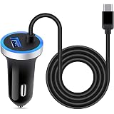 Amazon Co Jp エレコム カーチャージャー 車載充電器 カー用品 Android 対応 Type Cケーブル 1 0m 2 4a ブラック Mpa Ccc03whf1 車 バイク