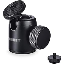 360Precision パノラマヘッド / パノラマ雲台 ボールヘッド雲台 自由雲台 360度回転可 1/4ネジ穴 ダイヤル