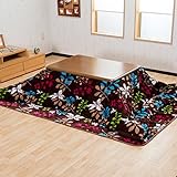 【超ふわふわ温かこたつ3点セット (105cm幅テーブル・掛け布団・敷き布団)】 手触り極柔フランネル素材 日本製ヒーター 保温性抜群のフリース生地で温かさを逃さない 家具調こたつテーブル (テーブル:ブラウン色 布団:ブラウン色)