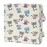 Zicac　座布団　高さが変わるクッション　可愛い柄　食事用　3色　取り外し便利　60%コットン+40%ポリエステル+密度の高いスポンジ　子供用シートクッション　32x32x8cm　2歳以上キッズにご