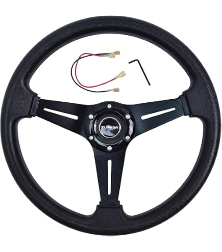 Amazon | TIYPEOR ステアリング ハンドル 直径350mm 軽量ースエー