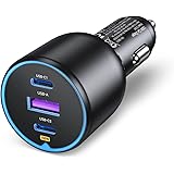 UGREEN 130W シガーソケット usb-c カーチャージャー 3ポート【PD 100W/30W+SCP 22.5W】PD3.0/QC4.0/PPS対応 車載充電器 コンパクトサイズ 耐久性 シガーソケット 急速充電器iPhone 14/13/