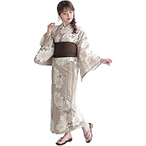 Amazon | [KYOETSU] [キョウエツ] 浴衣セット 変わり織 生成り