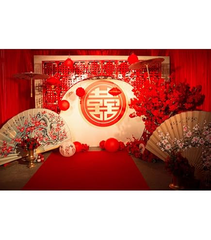 Laeacco Fotohintergrund Vinyl – Chinesisches Frühlingsfest-Motiv | 1x1,5 M Studio-Hintergrund Für Fotos & Dekoration