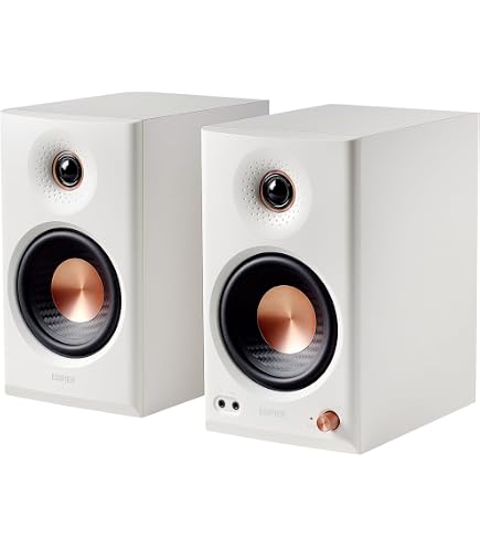 Amazon | Edifier 2.0ch モニタースピーカーシステム MR3 (ホワイト