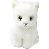 Amazon 日本製リアル 猫のぬいぐるみ 子猫 約cm 立ち シロネコオッドアイ ぬいぐるみ おもちゃ