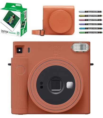 Amazon | チェキ instax SQUARE SQ40 ケース スクエア ホワイト