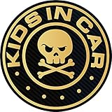 KIDS IN CARマグネット（ゴールド）