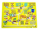 子供の木製玩具就学前教育迷路ボードゲーム家族ゲーム - ナンバー