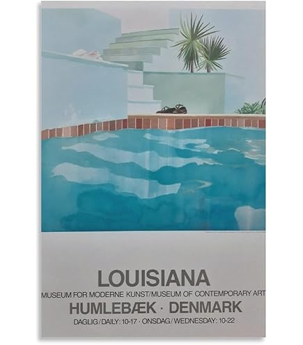 アートポスター デイヴィッド・ホックニー エキシビジョンポスター デンマーク限定！『デビッド・ホックニー』希少ポスター！現代アート