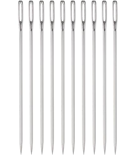 Amazon | ラージアイ ステンレス製 手芸用ミシン針セット 長さ30cm 6本