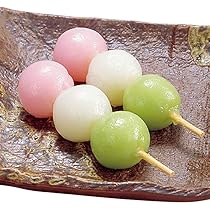 花だんご Amazon.co.jp: 39091 Tri-Color Flower Dumplings, Approx. 1.1