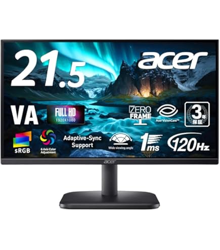 Amazon.co.jp: Acer ゲーミングモニター ディスプレイ Nitro 21.5