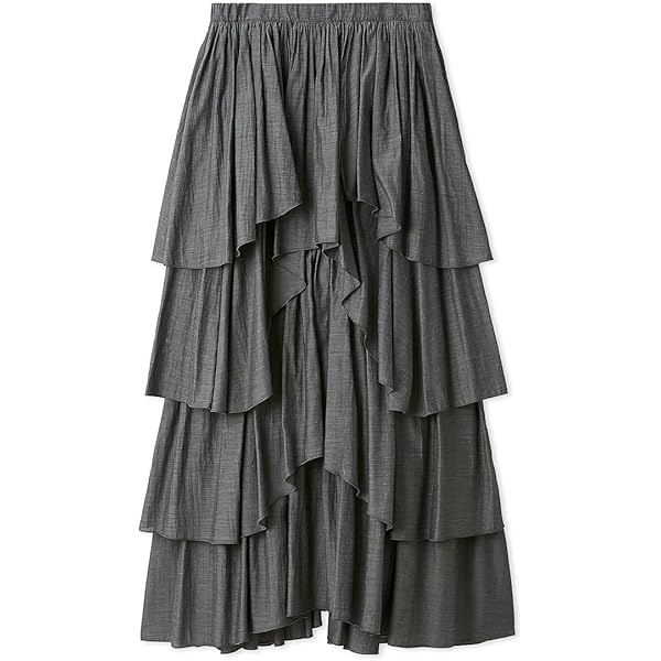 Amazon.co.jp: [フレイ アイディー] アシメフリルティアードスカート