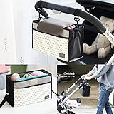 ベビーカー用バッグ 哺乳瓶 ボルト ボルダー 小物入れ 収納 コンパクト 収納スペースたっぷり (グレー)