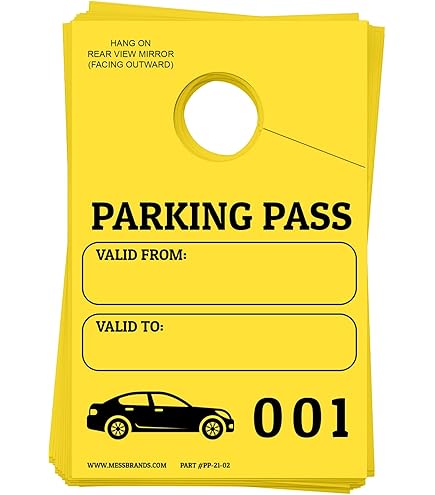 日本エアシステム　駐車許可証 Amazon.co.jp: 駐車許可証 ハングタグ 空白 仮券(100枚入) 車 駐車管理