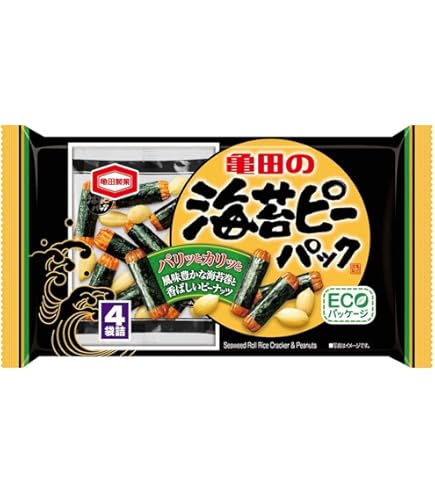 Amazon.co.jp: 亀田製菓 海苔ピーパック 85g×12袋入 : 食品・飲料・お酒