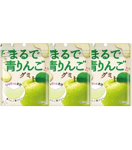 Amazon | 【3個セット】 まるでりんごグミ 53g | ノーブランド品
