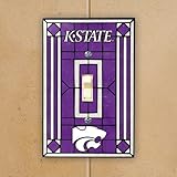 NCAAアートガラススイッチカバーNCAAチーム：カンザス州状態