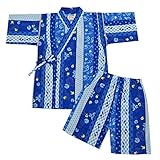 甚平スーツ キッズ ボーイズ 男の子 子供 夏物 ドラゴン 花火 和柄 水玉 夏祭り fo-jink 120cm No.13